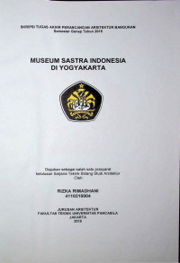 Skripsi: Museum Sastra Indonesia di Yogyakarta