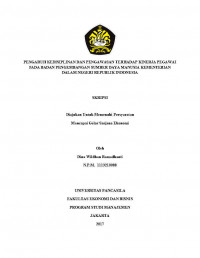 PENGARUH KEDISIPLINAN DAN PENGAWASAN TERHADAP KINERJA PAEGAWAI PADA BADAN PENGEMBANGAN SUMBER DAYA MANUSIA KEMENTERIAN DALAM NEGERI REPUBLIK INDONESIA