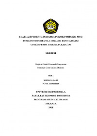 EVALUASI PENENTUAN HARGA POKOK PRODUKSI MUG DENGAN METODE FULL COSTING DAN VARIABLE COSTING PADA UMKM LUCKLIG.CO