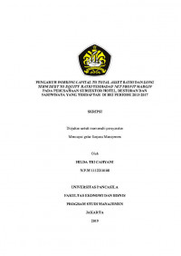 PENGARUH WORKING CAPITAL TO TOTAL ASSET RATIO DAN LONG TERM DEBT TO EQUITY RATIO TERHADAP NET PROFIT MARGIN PADA PERUSAHAAN SUBSEKTOR HOTEL, RESTORAN DAN PARIWISATA YANG TERDAFTAR DI BEI PERIODE 2013-2017