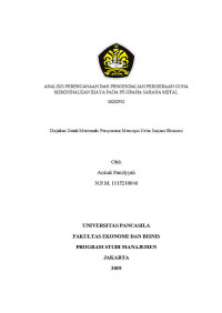 ANALISIS PERENCANAAN DAN PENGNDALIAN PERSEDIAAN GUNA MEMINIMALKAN BIAYA PADA PT. GRAHA SARANA METAL