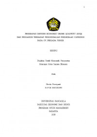 PENERAPAN METODE ECONOMIC ORDER QUANTITY (EOQ) DAN PENGERUH TERHADAP PENGENDALIAN PERSEDIAAN CATRIDGE PADA CV. PERSADA TONER