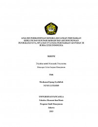 ANALISIS PERBANDINGAN KINERJA KEUANGAN PERUSAHAAN SEBELUM DAN SESUDAH MERGER DAN AKUISIS DENGAN PENDEKATAN EVA, MVA DAN FVA PADA PERUSAHAAN GO PUBLIK DIBURSA EFEK INDONESIA