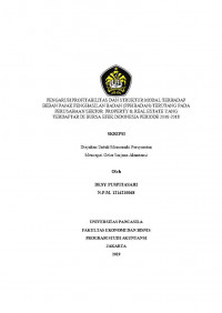 PENGARUH PROFITABILITAS DAN STRUKTUR MODAL TERHADAP BEBAN PAJAK PENGHASILAN BADAN (PPH BADAN) TERUTANG PADA PERUSAHAAN SEKTOR PROFERTY & REAL ESTATE YANG TERDAFTAR DI BURSA EFEK INDONESIA PERIODE 25016-2018