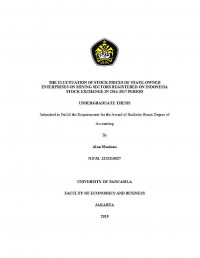 THE FLUCTUATION OF STOCK PRICES ONSTATE-OWNED ENTERPRICES OF MINING SECTORS REGISTERED ON INDONESIA STOCK EXCHANGE IN 2014-2017