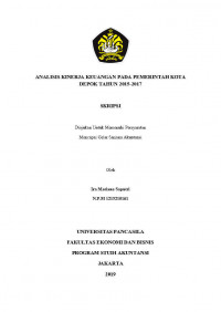 ANALISIS KINERJA KEUANGAN PADA PEMERINTAHAN KOTA DEPOK TAHUN 2015-2017