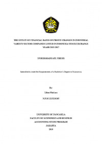 THE EFFECT OF FINANCIAL RATIO ON PROFIT CHANGES IN INDUSTRIAL VARIETY SECTOR COMPANIES LISTED IN INDONESIA STOCK EXCHANGE YEARS 2013-2017