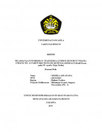 PELAKSANAAN PEMBERIAN UPAH KERJA LEMBUR MENURUT UNDANG-UNDANG NO. 13 TAHUN 2003 TENTANG KETENAGAKERJAAN (STUDI KASUS PADA PT. APRILIS MAJU MEDIA).