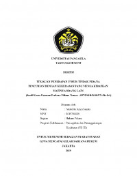 TINJAUAN PENERAPAN UNSUR TINDAK PIDANA PENCURIAN DENGAN KEKERASAN YANG MENGAKIBATKAN MATINYA ORANG LAIN (STUDI KASUS PUTUSAN PERKARA PIDANA NO. 827/PID.B/2018/PN.JKT.SEL).