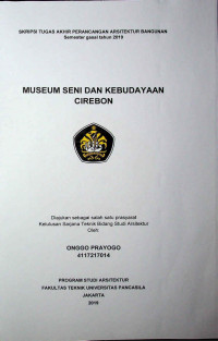 Skripsi:Museum Seni dan Kebudayaan Cirebon