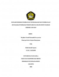 PENGARUH RISIKO PEMBIAYAAN MUDHARABAH DAN PEMBIAYAAN MUSYARAKAH TERHADAP PROFITABILITAS BANK BUMN SYARIAH PERIODE 2010-2019