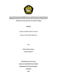 ANALISIS PENGARUH PROMOSI DAN SADAR WISATA MASYARAKAT TERHADAP KEPUASAN WISATAWAN DAN LOYALITAS  WISATAWAN (STUDI KASUS PADA OBYEK WISATA DI PULAU TIDUNG)