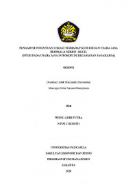 PENGARUH PENENTUAN LOKASI TERHADAP KESUKSESAN USAHA JASA BERSKALA MIKRO / KECIL (STUDI PADA USAHA JASA FOTOKOPI DI KECAMATAN JAGAKARSA)