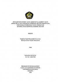 PENGARUH ECONOMIC VALUE ADDED (ECA), MARKET VALUE ADDED (MVA), DAN LIKUIDITAS TERHADAP RETURN SAHAM PADA PERUSAHAAN PERBANKAN YANG TERDAFTAR DI BURSA EFEK INDONESIA PERIODE 2015-2019