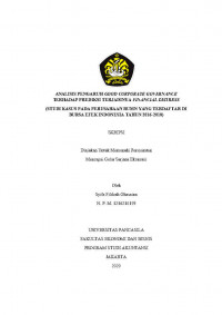 ANALISIS PENGARUH GOOD CORPORATE GOVERNANCE TERHADAP PREDIKSI TERJADINYA FINANCIAL DISTRESS (STUDI KASUS PADA PERUSAHAAN BUMN YANG TERDAFTAR DI BURSA EFEKINDONESIA)