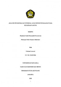 ANALISIS PENGENDALIAN INTERNAL ATAS SISTEM PENGGAJIAN PADA KEJAKSAAN AGUNG