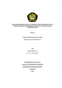 PENGARUH TINGKAT INFLASI, TINGKAT SUKU BUNGA DAN NILAI TUKAR TERHADAP PROFITABILITAS PADA PT. BANK NEGARA INDONESIA TBK