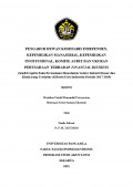 PENGARUH DEWAN KOMISARIS INDEPENDEN, KEPEMILIKAN MANAJERIAL, KEPEMILIKAN INSTITUSIONAL, KOMITE AUDIT DAN UKURAN PERUSAHAAN TERHADAP FINANCIAL DISTRESS (STUDI EMPIRIS PERUSAHAAN MANUFAKTUR SEKTOR INDUSTRI DASAR DAN KIMIA YANG TERDAFTAR DI BURSA EFEK INDONESIA PERIODE 2017-2019)