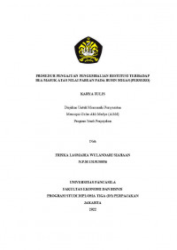 PROSEDUR PENGAJUAN PENGEMBALIAN RESTITUSI TERHADAP BEA MASUK ATAS NILAI PABEAN PADA BUMN MIGAS (PESER0)