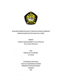 PENGARUH KOMPENSASI DAN LINGKUNGAN KERJA TERHADAP KINERJA KARYAWAN PD PASAR JAYA