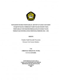 PENGARUH UKURAN PERUSAHAAN RETURN ON ASSET DAN DEBT TO EQUTIY RATIO TERHADAP TARIF PAJAK EFEKTIF PADA PERUSAHAAN SUB SEKTOR PERDAGANGAN ECERAN YANG TERDAFTAR DI BURSA EFEK INDONESIA PERIODE 2016-2021