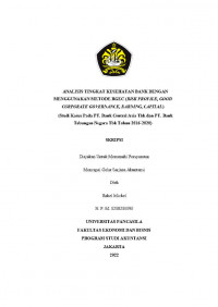 ANALISIS TINGKAT KESEHATAN BANK DENGAN METODE RGEC (RISK PROFILE, GOOD CORPORATE GOVENANCE, EARNING, CAPITAL) (STUDI KASUS PADA PT BANK CENTRAL ASIA TBK DAN PT. BANK TABUNGAN NEGARA TBK DI BURSA EFEK INDONESIA TAHUN 2016-2020)