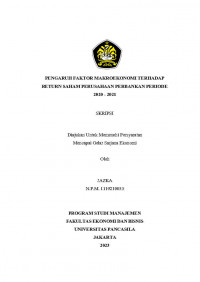 PENGARUH FAKTOR MAKROEKONOMI TERHADAP RETURN SAHAM PERUSAHAAN PERBANKAN PERIODE 2020 – 2021