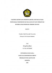 FAKTOR-FAKTOR YANG MEMPENGARUHI AUDIT DELAY PADA PERUSAHAAN PROPERTIES DAN REAL ESTATE YANG TERDAFTAR DI BURSA EFEK INDONESIA PERIODE 2019-2021