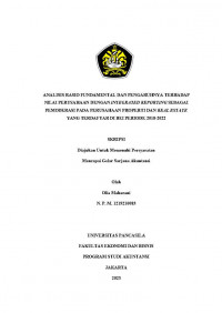 ANALISIS RASIO FUNDAMENTAL DAN PENGARUHNYA TERHADAP NILAI PERUSAHAAN DENGAN INTEGRATED REPORTING SEBAGAI PEMODERASI PADA PERUSAHAAN PROPERTY DAN REAL ESTATE YANG TERDAFTAR DI BEI PERIODE 2018-2022