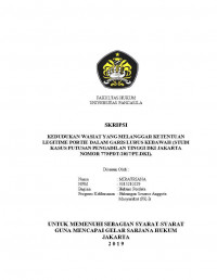 KEDUDUKAN WASIAT YANG MELANGGAR KETENTUAN LEGITIME PORTIE DALAM GARIS LURUS KEBAWAH (STUDI KASUS PUTUSAN PENGADILAN TINGGI DKI JAKARTA NO. 779/PDT/2017/PT.DKI).