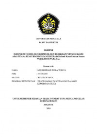 PERSPEKTIF SOSIOLOGIS KRIMINOLOGIS TERHADAP PUTUSAN HAKIM ATAS PIDANA PENCURIAN DENGAN KEKERASAN (STUDI KASUS PUTUSAN NO. 996/PID.B/2018/PN.JKT.TIM).