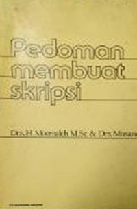 Pedoman membuat skripsi