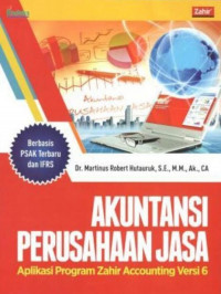 Akuntansi Perusahaan Jasa Aplikasi Program Zahir Accounting Versi 6