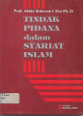 Tindak Pidana Dalam Syariat Islam