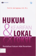 HUKUM & KEARIFAN LOKAL