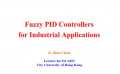 Fuzzy PID Controllers for Industrial Applications