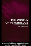 Philosophy of psychology: a contemporary introduction