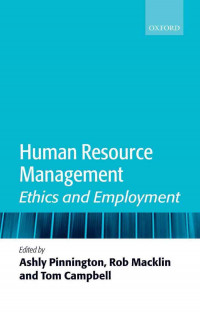 Human Resource Management: Ethics and Employment