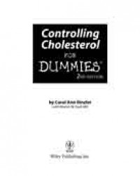 Controlling Cholesterol For DUMmIES