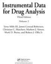 Instrumental data for drug analysis