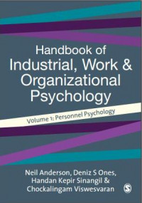 Handbook of Industrial, Work & Organizational Psychology