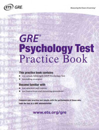 GRE Psychology Test Practice Book