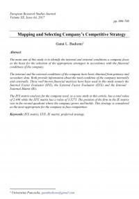 Mapping and Selecting Company’s Competitive Strategy