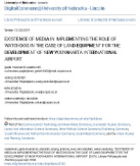 Existence of Media in Implementing the Role of Watchdog in the Case of Land Equipment for the Development of New Yogyakarta International Airport