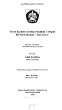 Peran Elemen-elemen Penanda Tempat di Permukiman Tradisional