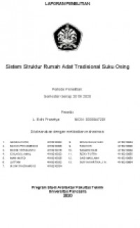 Sistem Struktur Rumah Adat Tradisional Suku Osing