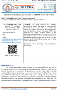 Determinants of Risk Reporting: Evidence from Indonesia