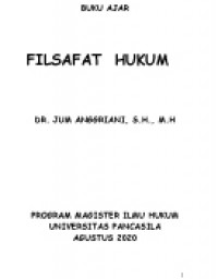 Buku Ajar Filsafat Hukum