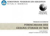 Perencanaan DED Gedung Storage di TMII