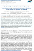 The Effect of Business Environment on the Corporate Performance Through Business Strategies in the Construction Service Industry in DKI Jakarta, Indonesia